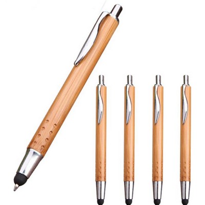 Eco Bamboo Wood Stylus Pen (spotted handle)