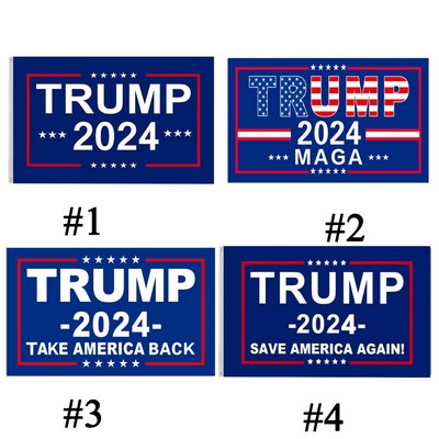 Trump Flag 2024 President Election Banner 3 x 5 Feet