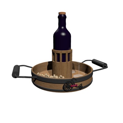 Custom Wine Holder Serving Tray W/ Handles