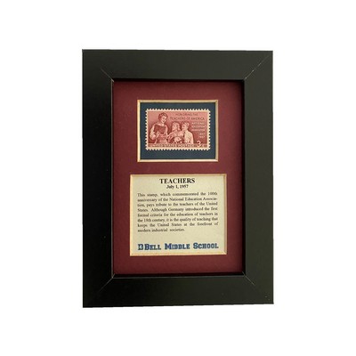 Framed Stamp Gift/Award Celebrating Teachers