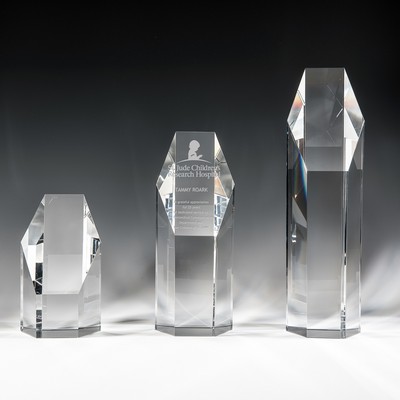 7 1/2" Natalie Hexagon Tower Award