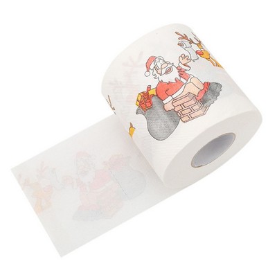 Christmas Printed Home Santa Claus Bath Toilet Roll Paper