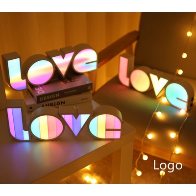 Love Neon Sign Decor Light Led Rainbow Lamp Valentine's Day Decoration