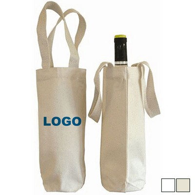 10 Oz Cotton Canvas Wine Tote Bag