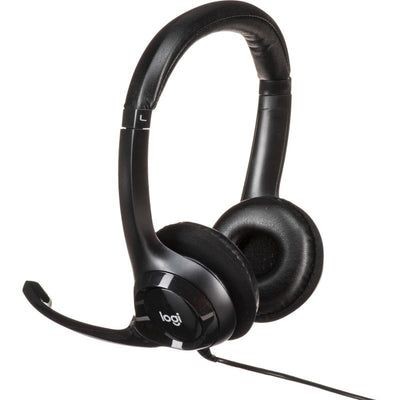 Logitech USB Black Headset w/Noise Canceling Microphone