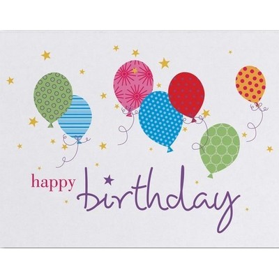 Stars & Balloons Birthday Card