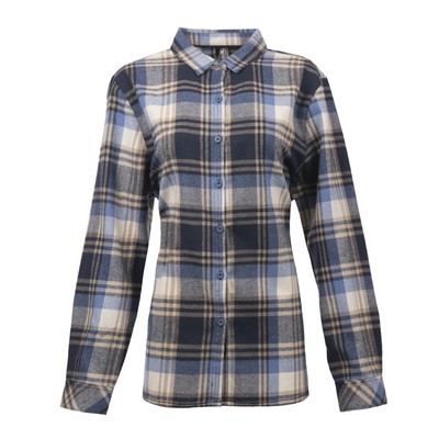 Burnside® Ladies No Pocket Plaid Flannel