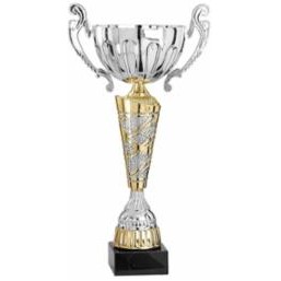 18" Assembled Silver/Gold Cup Trophy