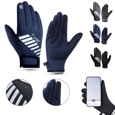 Nylon Waterproof Ski Gloves