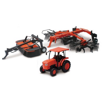 Kubota® SS-33146 Farm Tractor with Rake and Disc Mower (u)