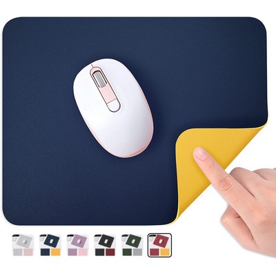 Double-Sided PU Leather Mouse Pad