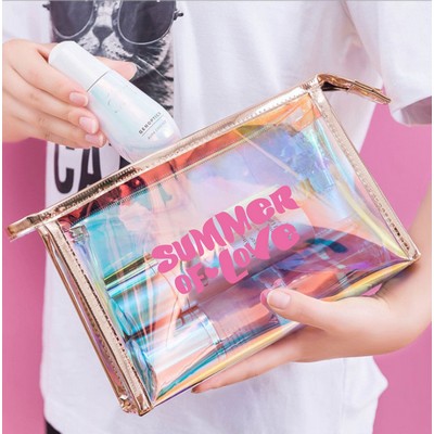 TPU Holographic Laser Makeup Bag