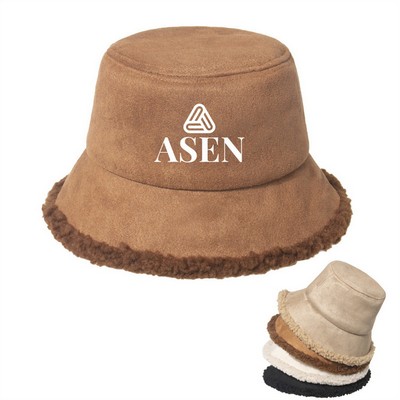 Winter Faux Fur Fisherman Bucket Hat