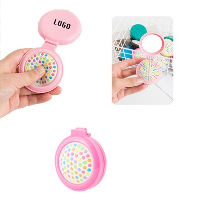 Pocket Hair Brush w/Mirror