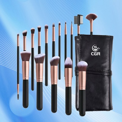 16-Piece Eye Shadow Brush Collection in Elegant Case