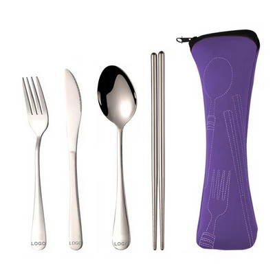 Reusable Travel Utensils w/Case