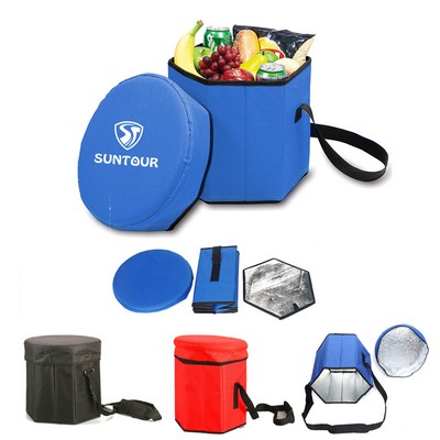 Hexagon Seat Insulated Collapsible Cooler