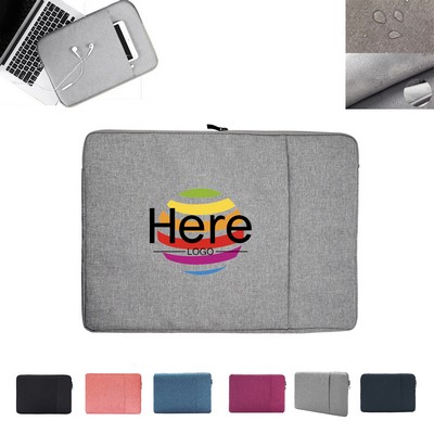 Oxford Laptop Sleeves w/ Front Accessory Pocket & Zipper