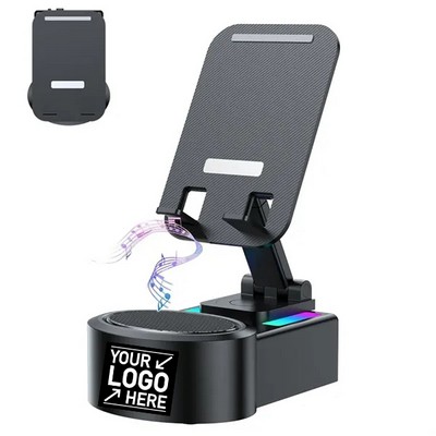 Portable Mobile Phone Holder Wireless Bluetooth Speaker Desk