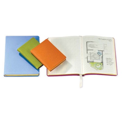 Small Graph Paper Journal W/ Premium Leather Cover