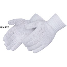 Bleach White Cotton/ Polyester Blend Work Gloves