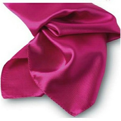 Solid Series Fuchsia Silk Scarf - 8"x45"