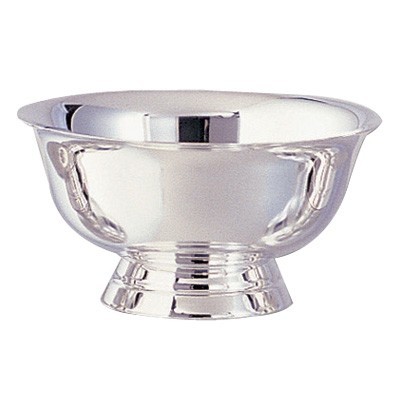 6" Paul Revere Stainless Steel Silver Award Bowl