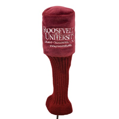 Plush Maroon Golf Head Cover