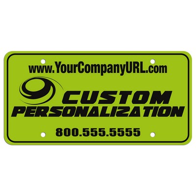 .055 Silkscreen Spot Color Poly-Ad License Plates