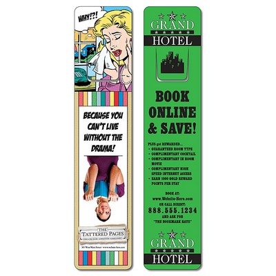 Bookmark - 1.75x8 Extra-Thick Laminated w/Page Holder - 24 pt.