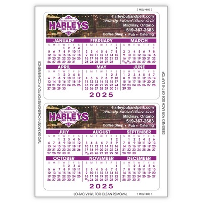 Kwik-Stik Year-at-a-Glance Full-Color Laptop Calendar