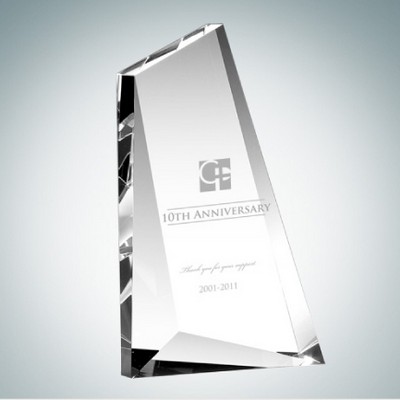 8 3/4" Momentus Optical Crystal Award Plaque