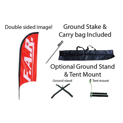 8' Double Sided Feather Flag Kit W/ Carrying Bag