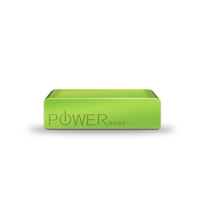 iBar USB Power Bank/ Smart Phone Charger, 2200 mAh (Green)