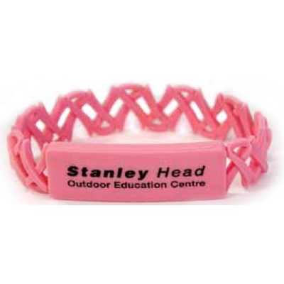 Awareness Ribbon Silicone Link Wristband