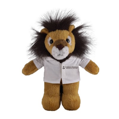 Soft Plush Stuffed Lion in doctor's jacket.