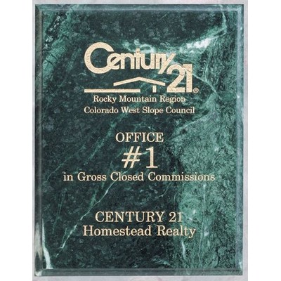 Green Marble Plaque (7"x9")