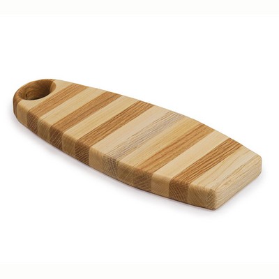 Cutting Board - 11.25" x 4.5" x 1.0" - Combination Hardwoods Edge Grain w/Handle