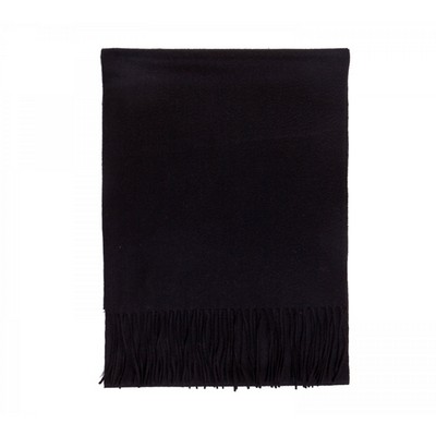 Black 100% Cashmere Scarf