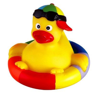 Rubber Rainbow Bobbin Buddy Duck© Toy