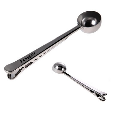 Stainless Steel Coffee Scoop with Clip/Coffee Spoon