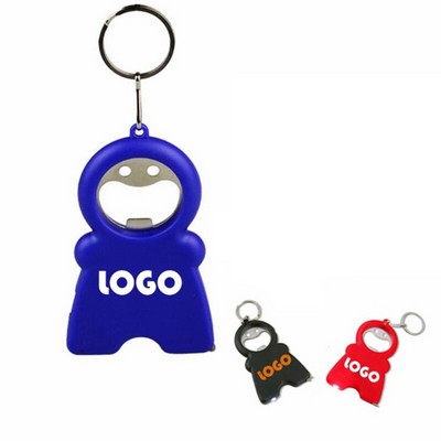 3-in-1 Tape Measure/Flashlight/Bottle Opener Keychain