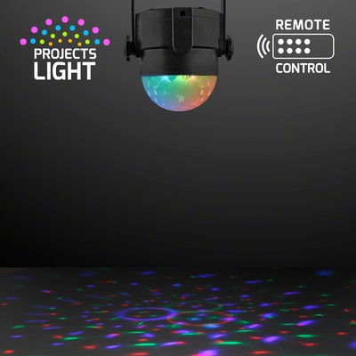 Instant Party Light Projector, 5" LED Disco Lamp with Remote - BLANK