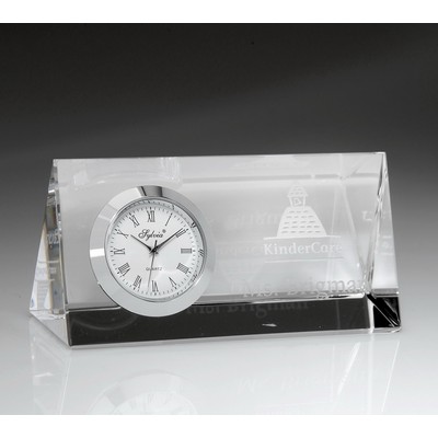 Majestic Crystal Desktop Clock