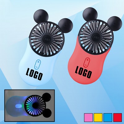 Rechargeable Handheld Mouse Shaped Fan