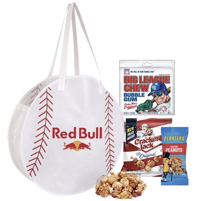 Baseball Tote with Snacks