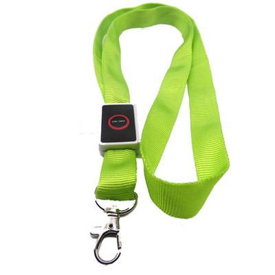 Nylon Glowing LED Flashing Lanyard