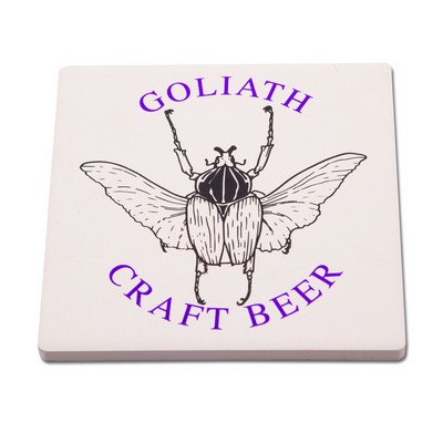 Square Ceramic Coaster (2 Color Imprint)