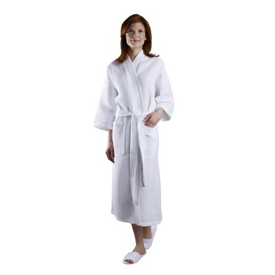 Industrial Grade Square Waffle Kimono Robe (36" Long Version)