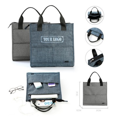 Multi Pockets Work Briefcase